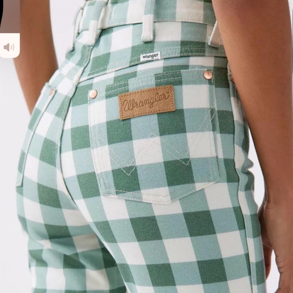 Wrangler Wrock Gingham Flare Pant SZ: 25W NWOT - Picture 5 of 12